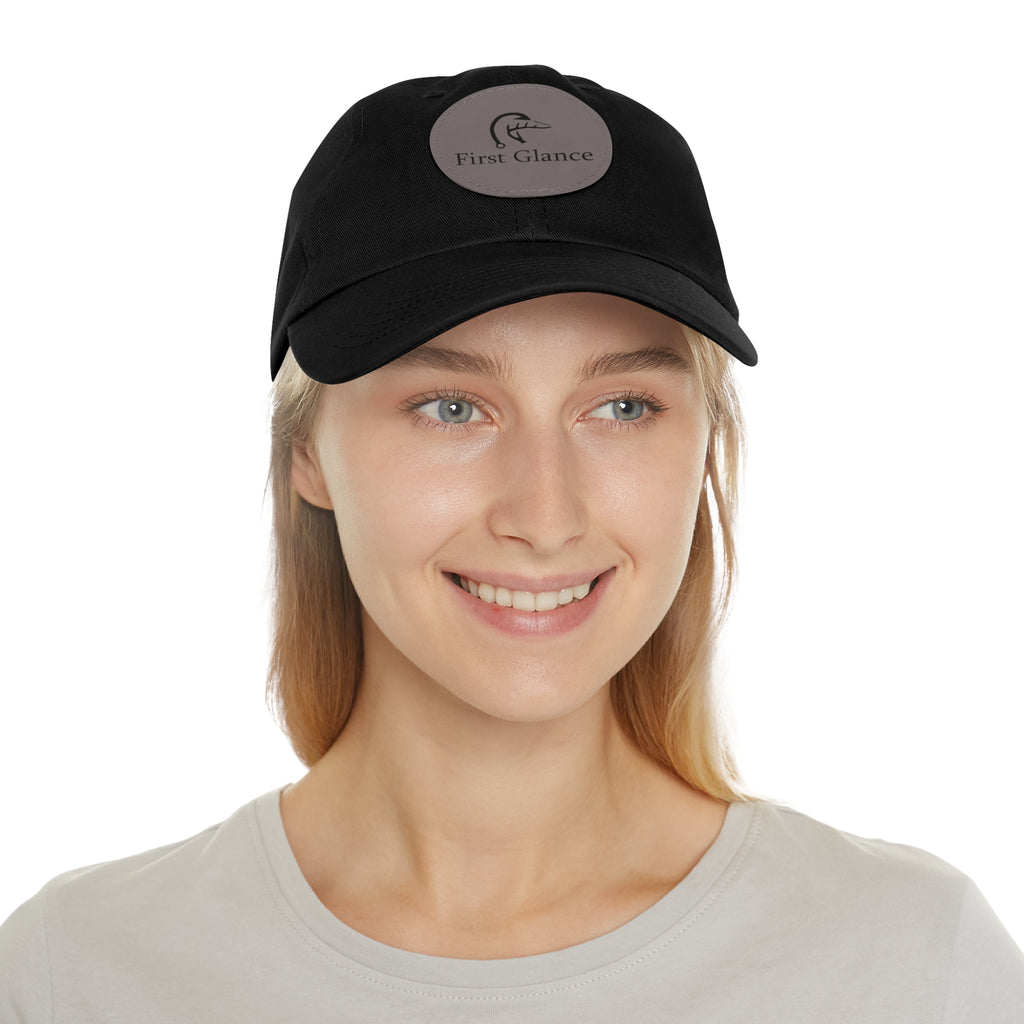 Leather Patch Dad Hat - First Glance