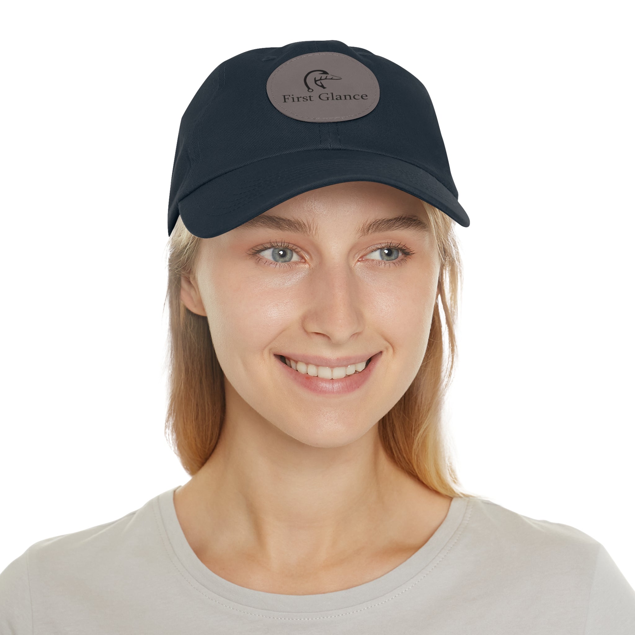 Leather Patch Dad Hat - First Glance