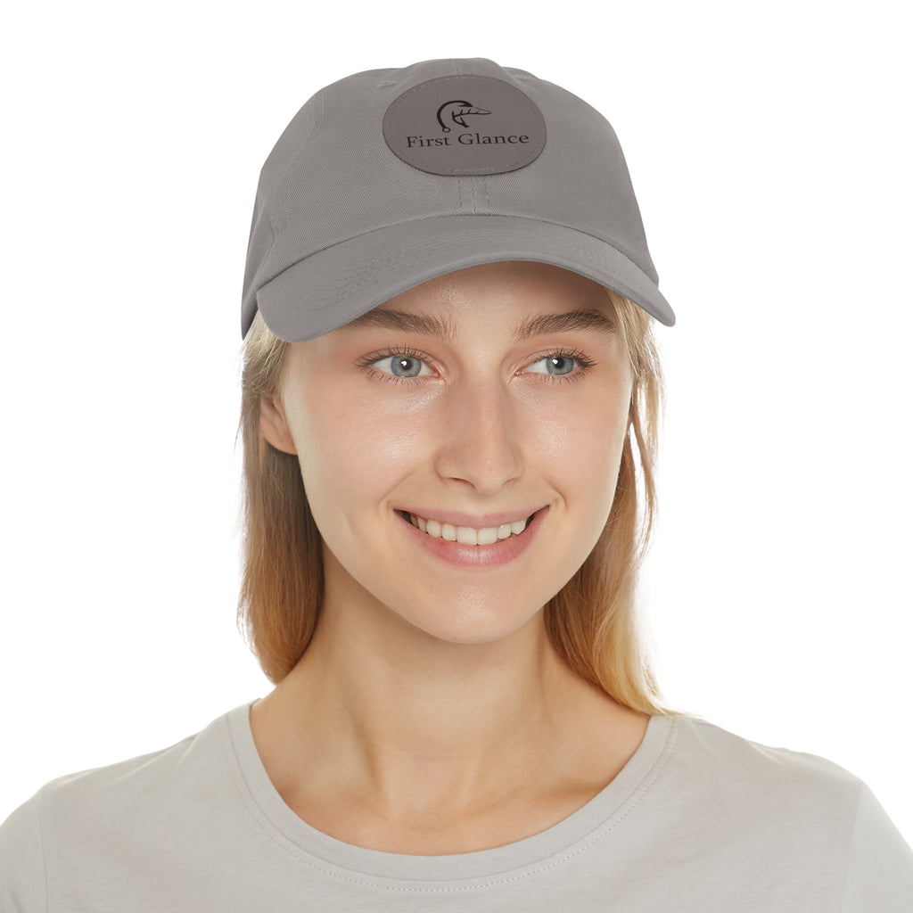 Leather Patch Dad Hat - First Glance