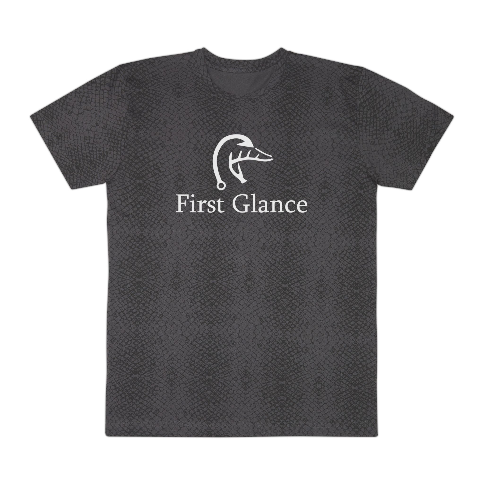 Trendy Men's Jersey Tee - 'First Glance' Leopard Print Shirt