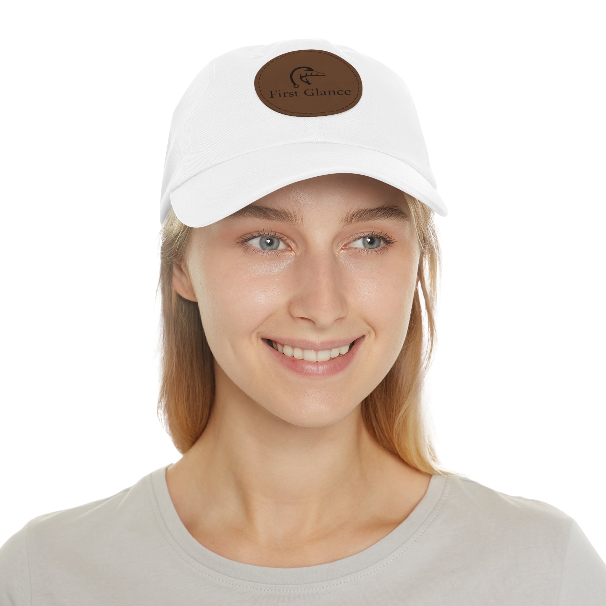 Leather Patch Dad Hat - First Glance