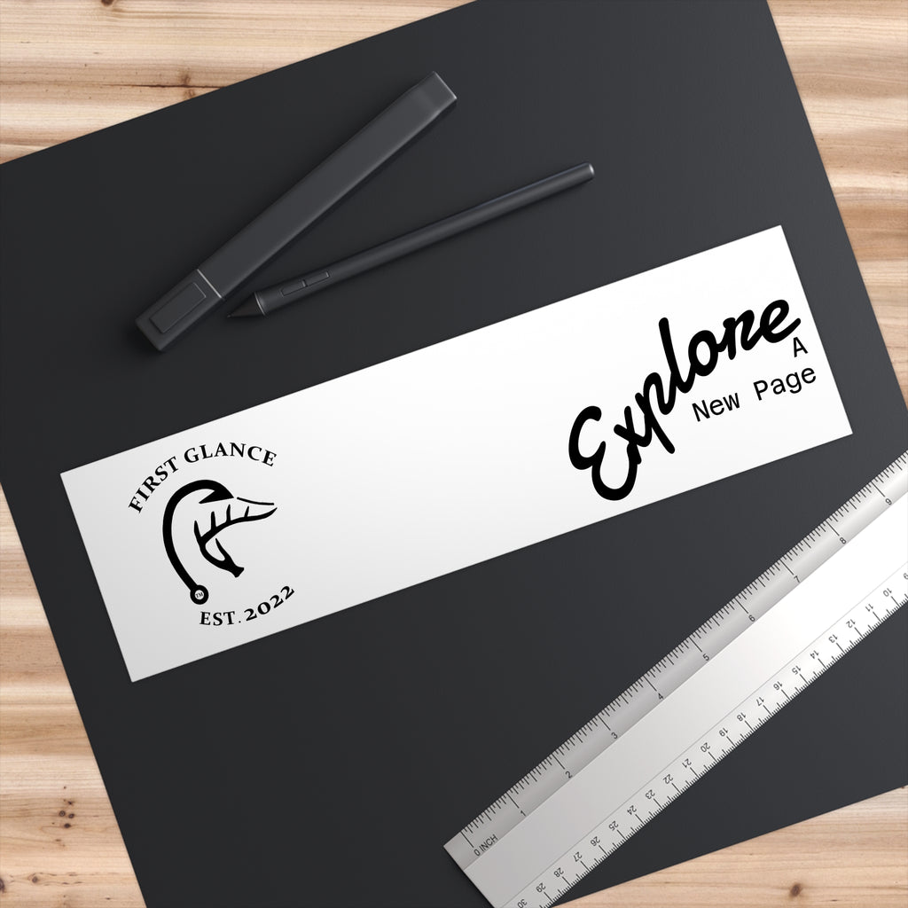 Adventure-Inspiring Bumper Stickers - Explore New Page | Perfect for Travelers