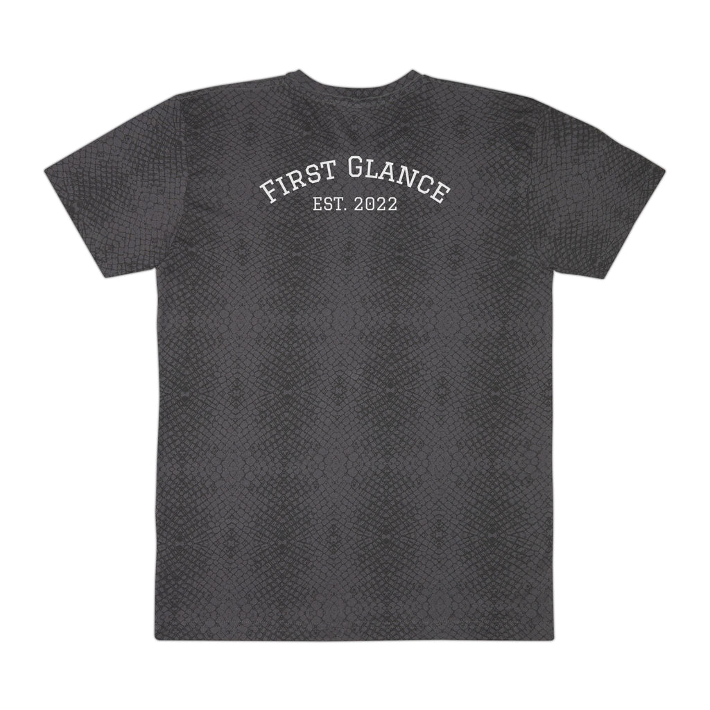 Trendy Men's Jersey Tee - 'First Glance' Leopard Print Shirt