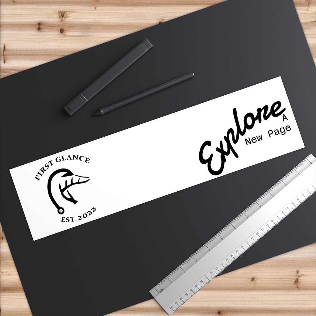 Adventure-Inspiring Bumper Stickers - Explore New Page | Perfect for Travelers