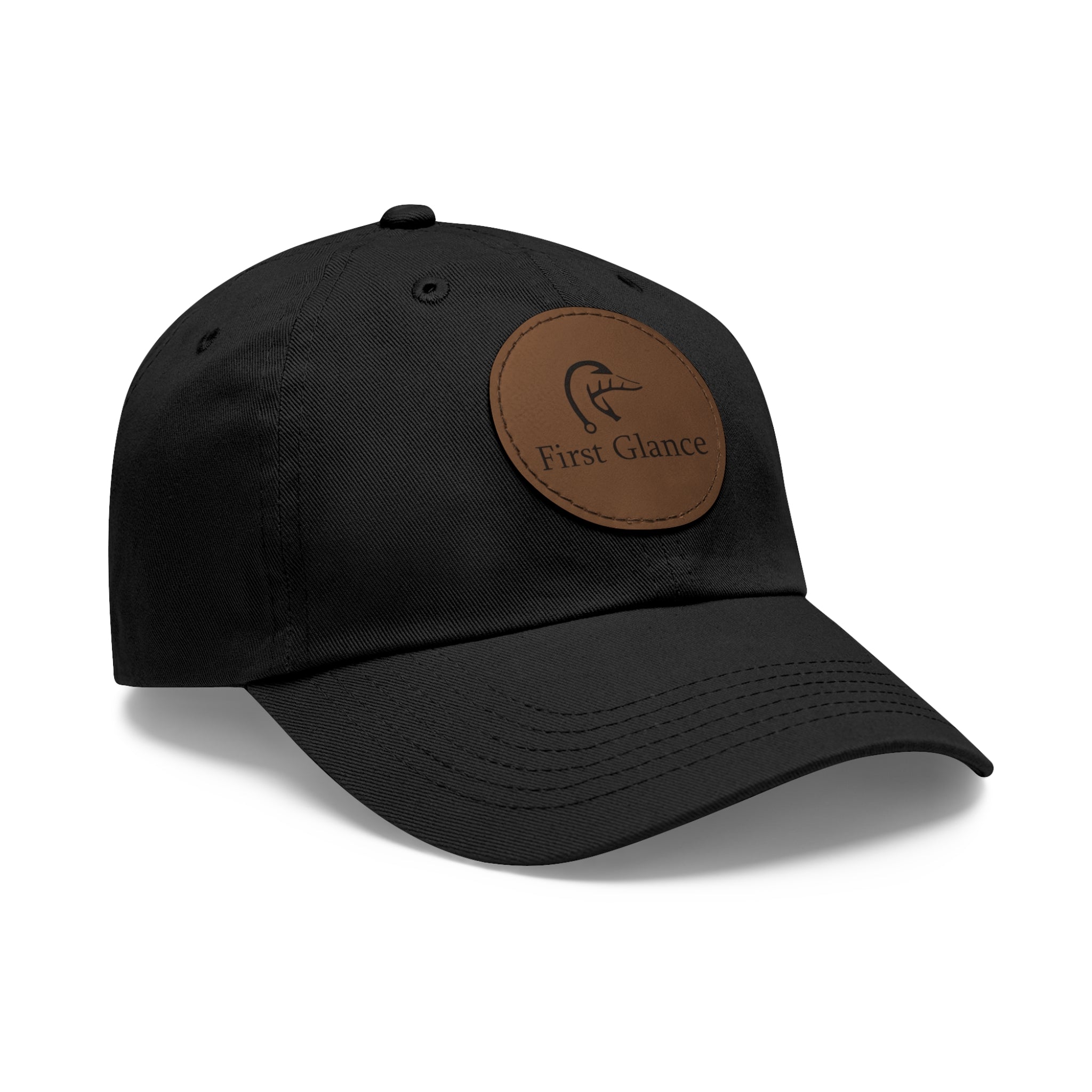 Leather Patch Dad Hat - First Glance