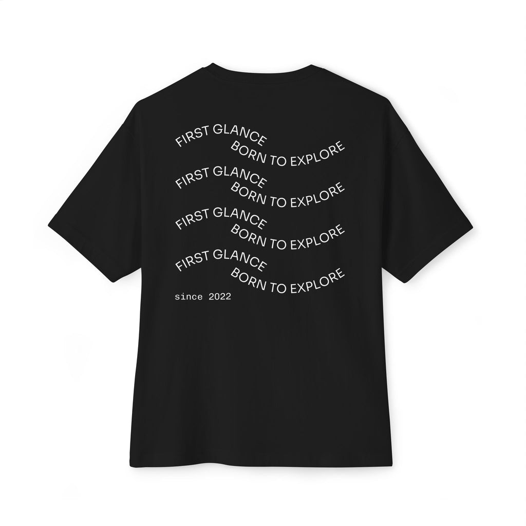 The Wave Graphic Tee — Pastel Pink Oversized Boxy Shirt