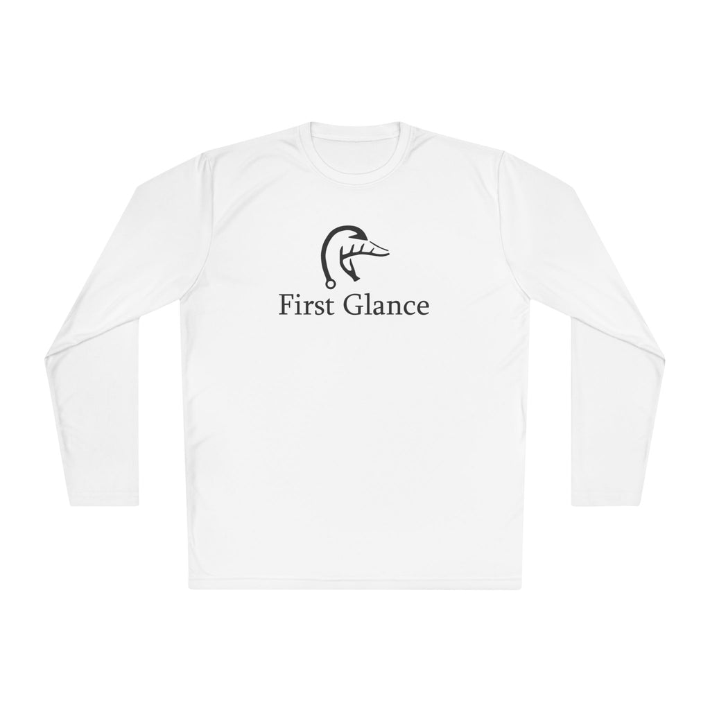 Chill Vibes Unisex Long Sleeve Tee - 'First Glance' Design with Sunset Palm Graphic
