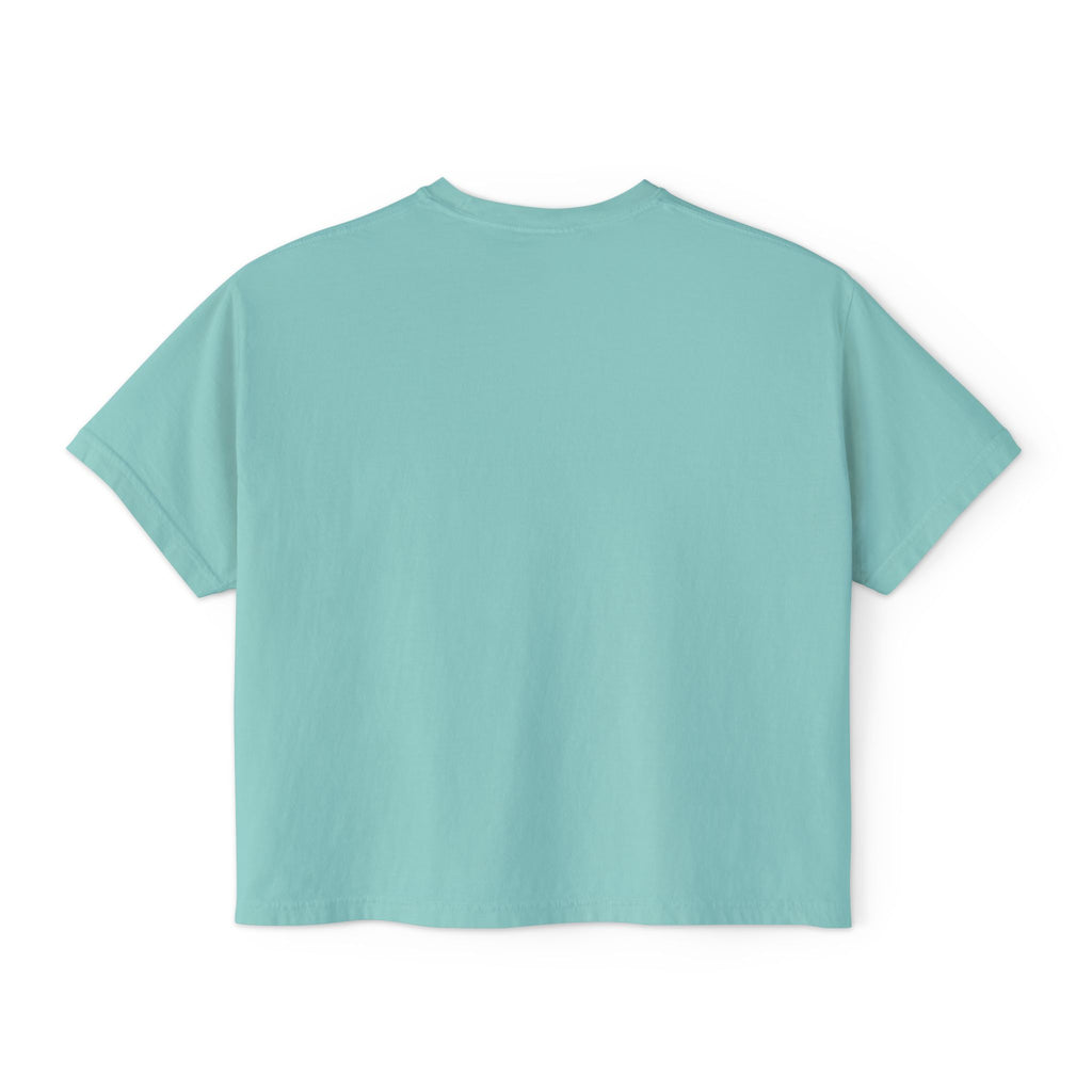 Casual Women's Boxy Tee - 'First Glance' Graphic T-Shirt