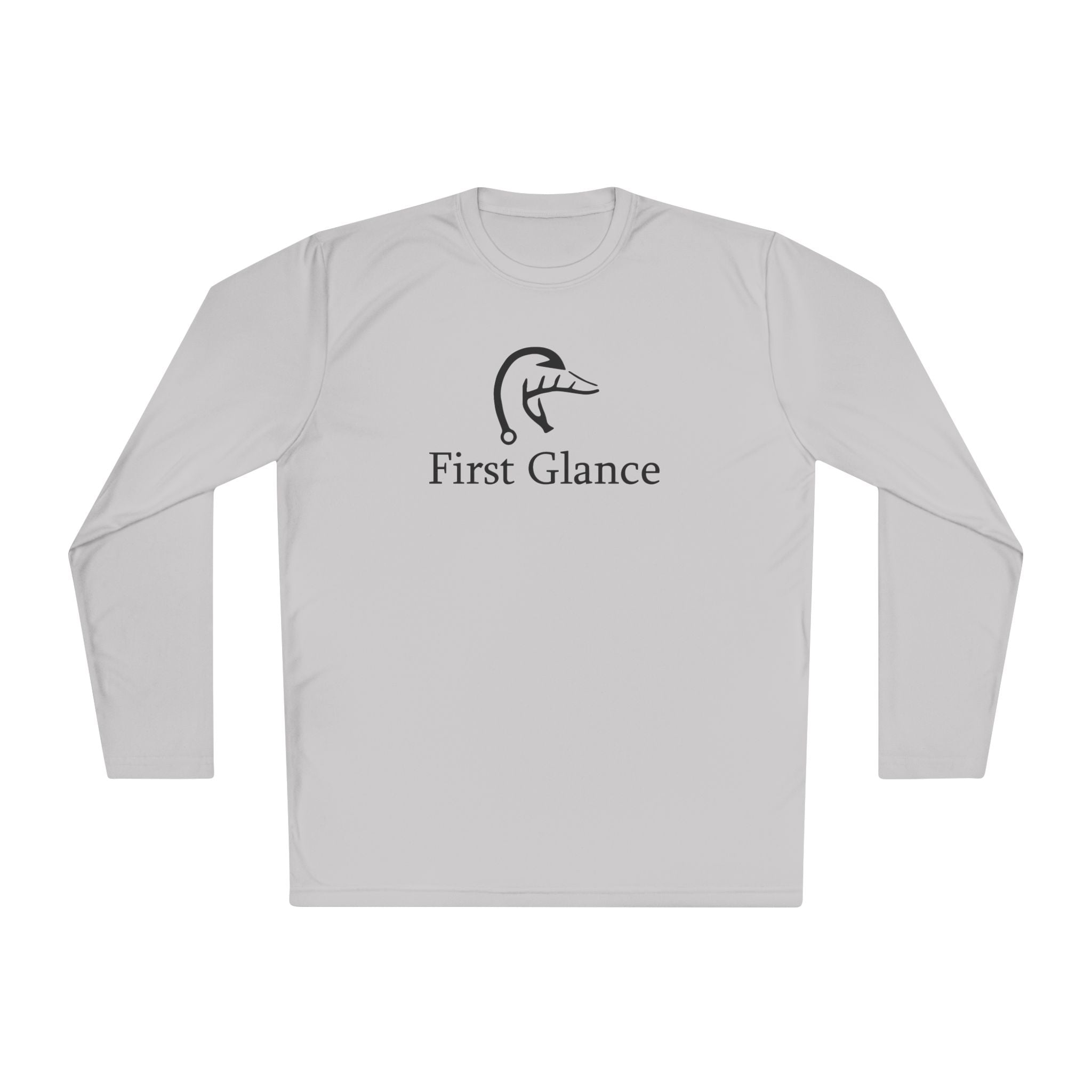 Chill Vibes Unisex Long Sleeve Tee - 'First Glance' Design with Sunset Palm Graphic