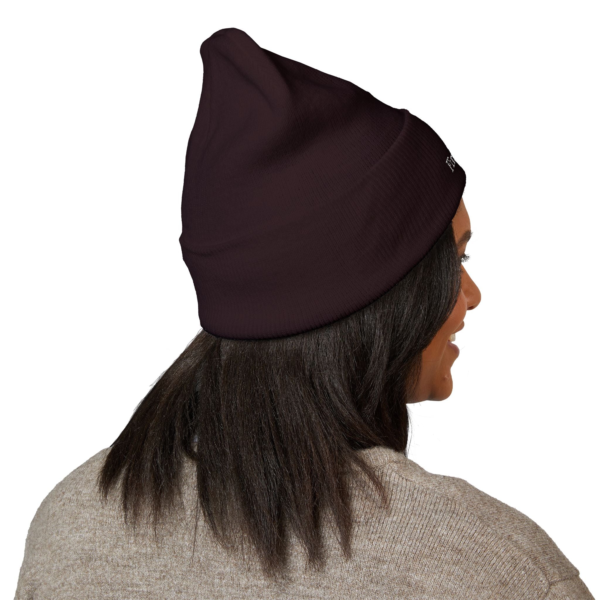Embroidered Classic Cuffed Beanie - Stylish Winter Accessory