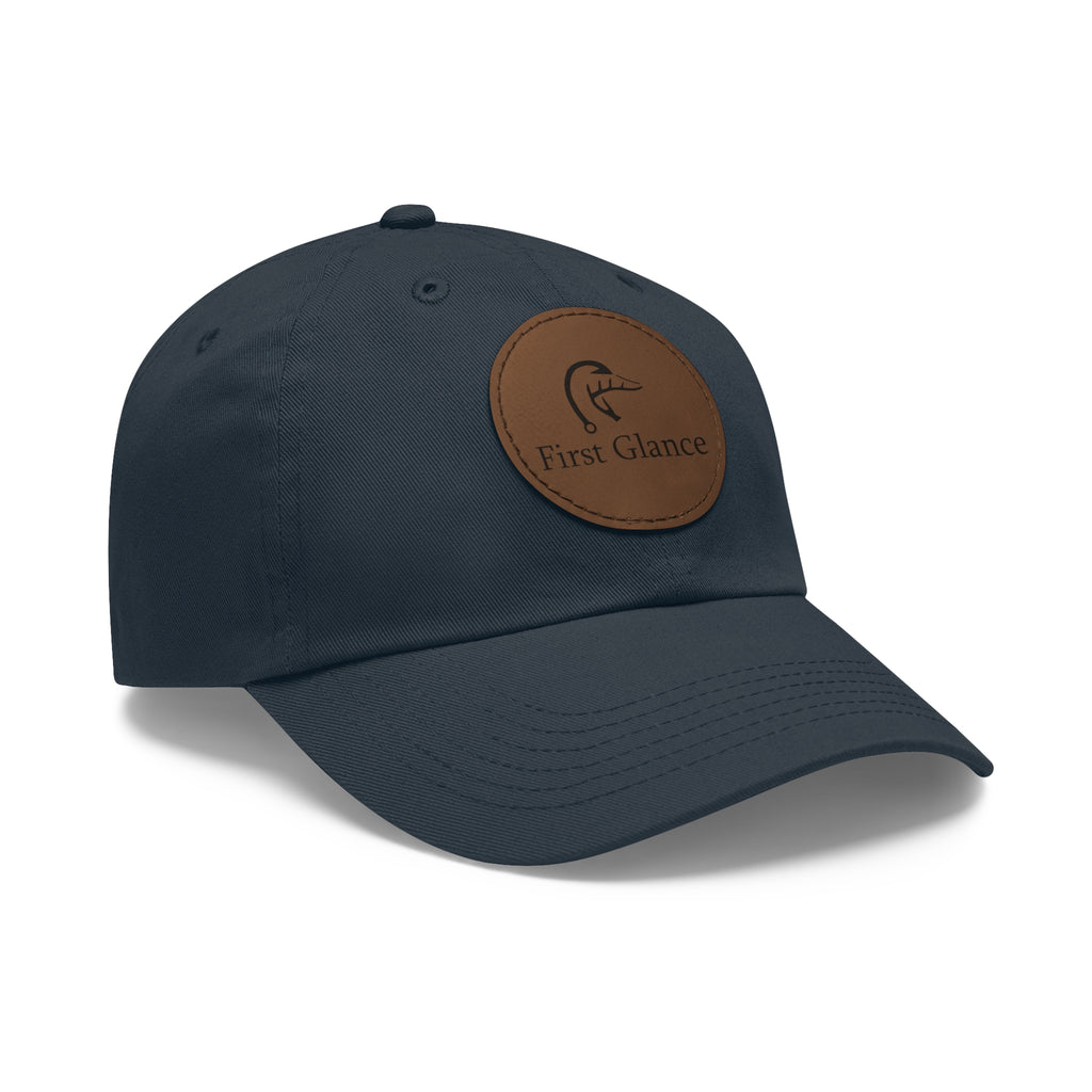 Leather Patch Dad Hat - First Glance