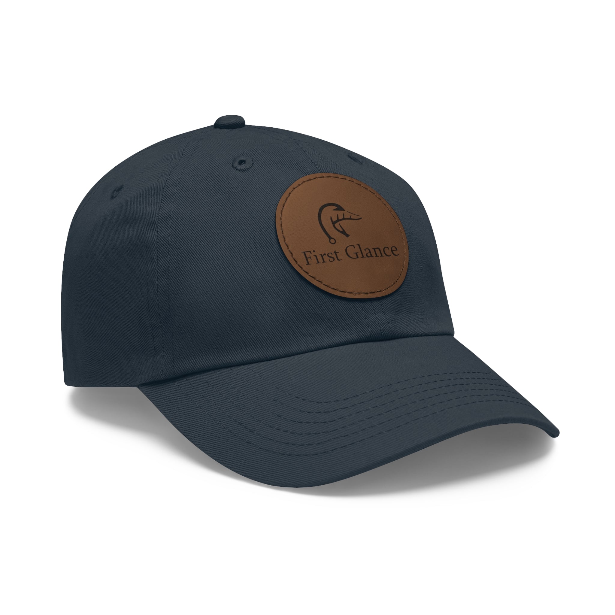 Leather Patch Dad Hat - First Glance