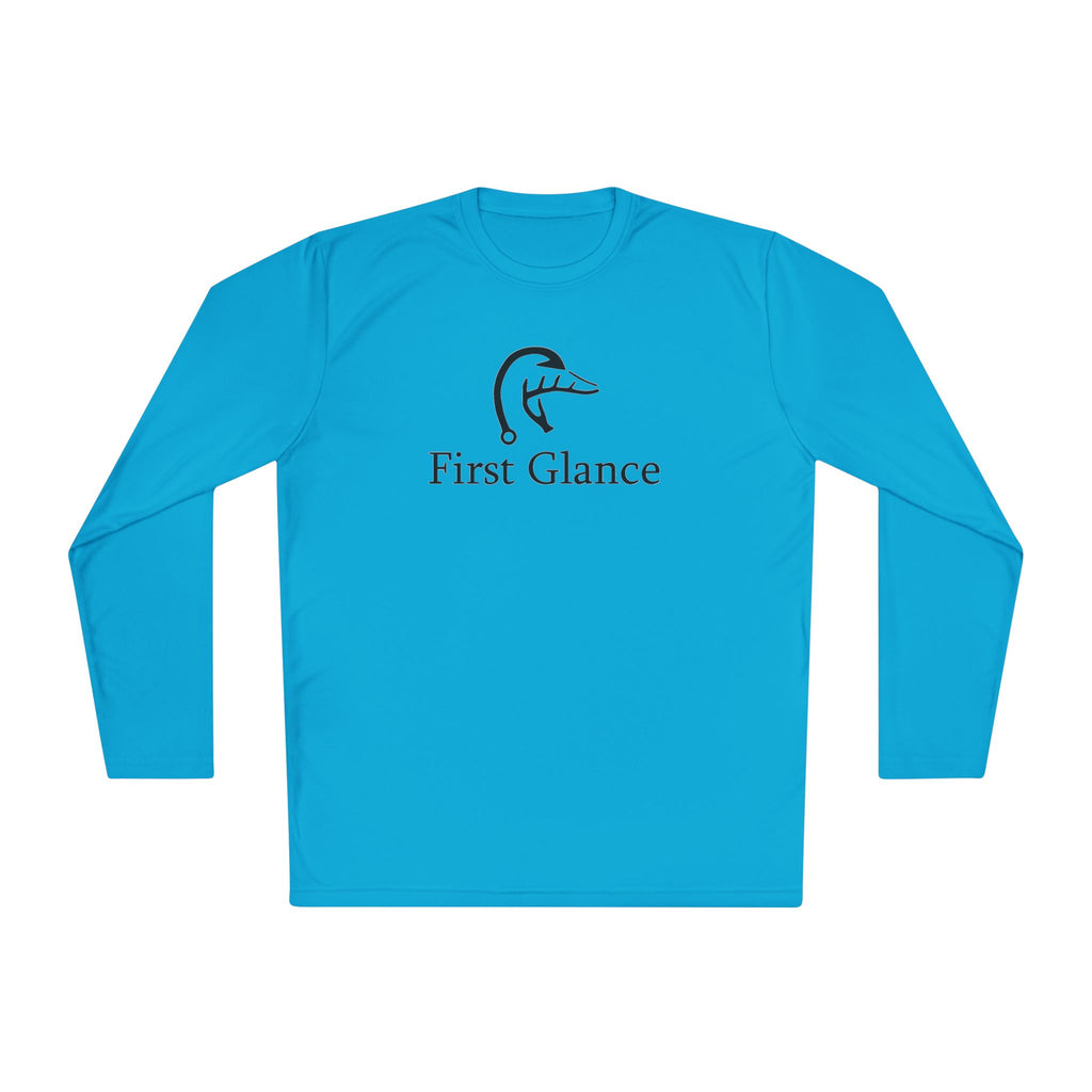 Chill Vibes Unisex Long Sleeve Tee - 'First Glance' Design with Sunset Palm Graphic