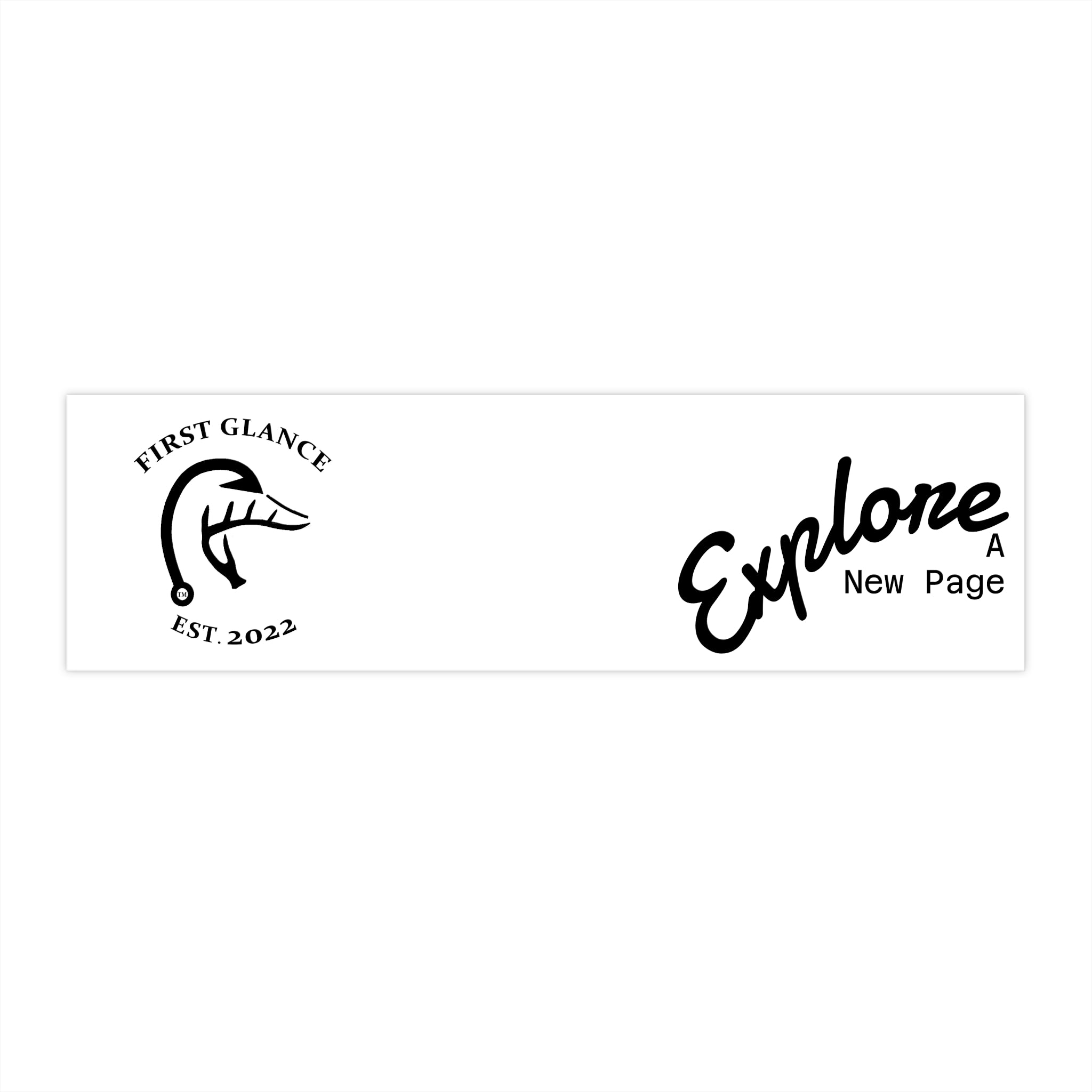 Adventure-Inspiring Bumper Stickers - Explore New Page | Perfect for Travelers