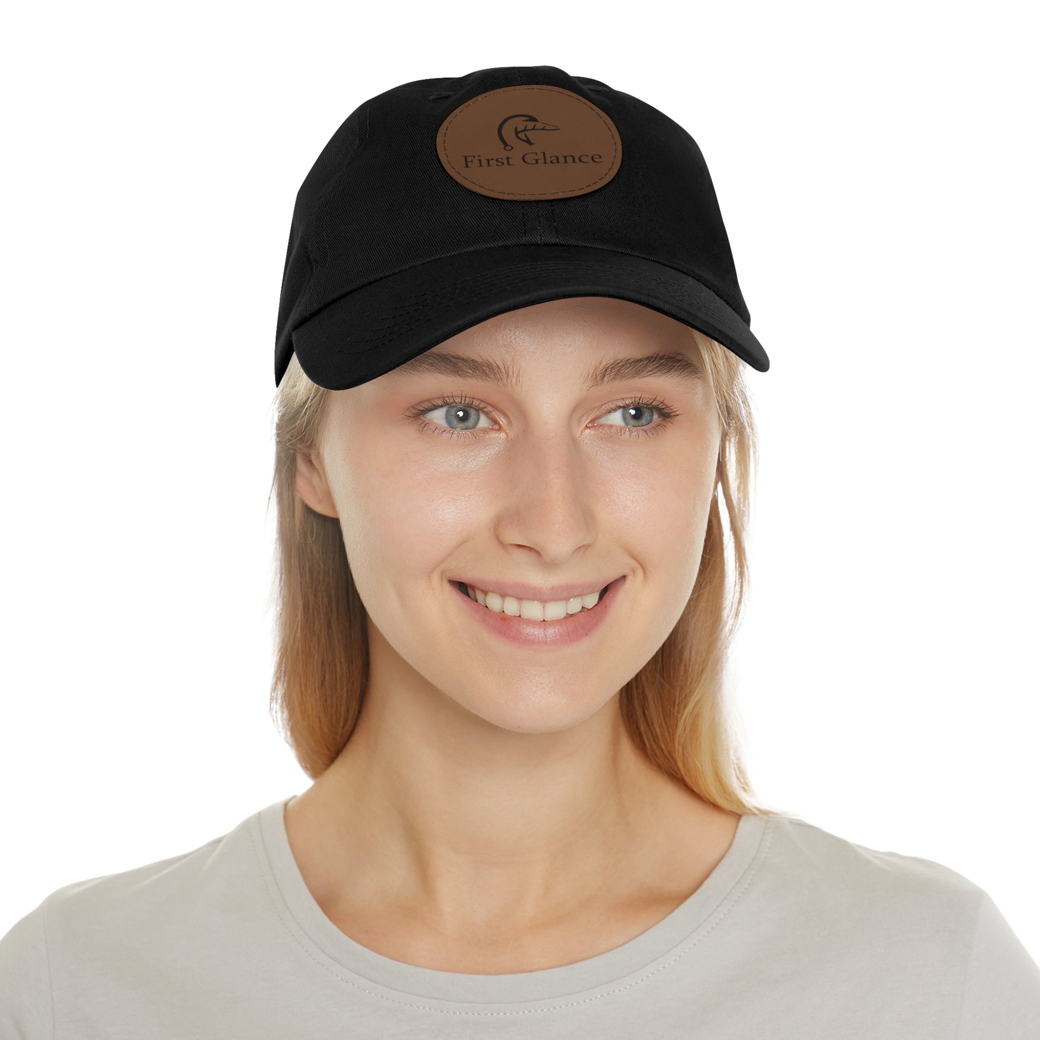 Leather Patch Dad Hat - First Glance