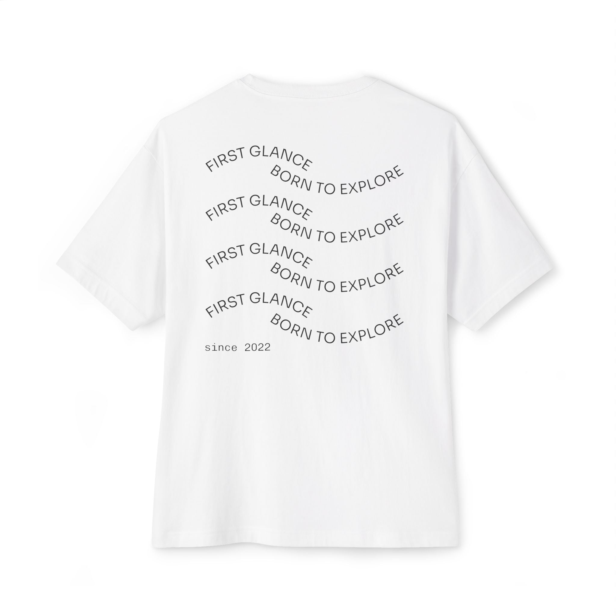 The Wave Graphic Tee — Pastel Pink Oversized Boxy Shirt