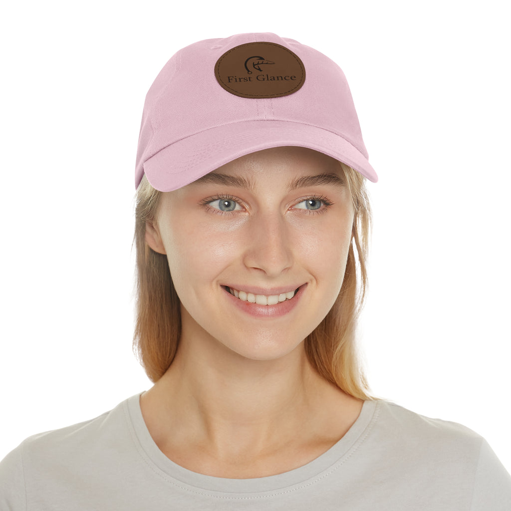 Leather Patch Dad Hat - First Glance