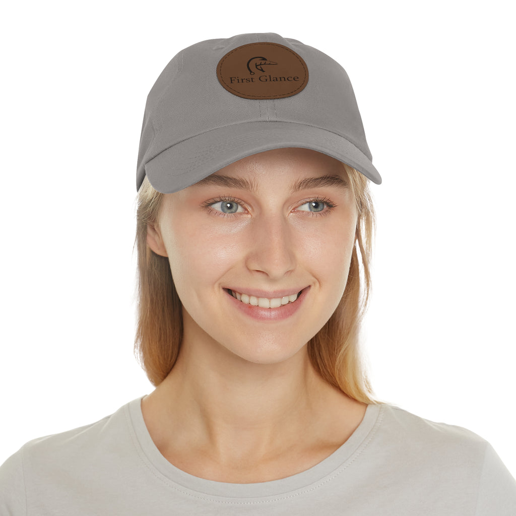 Leather Patch Dad Hat - First Glance