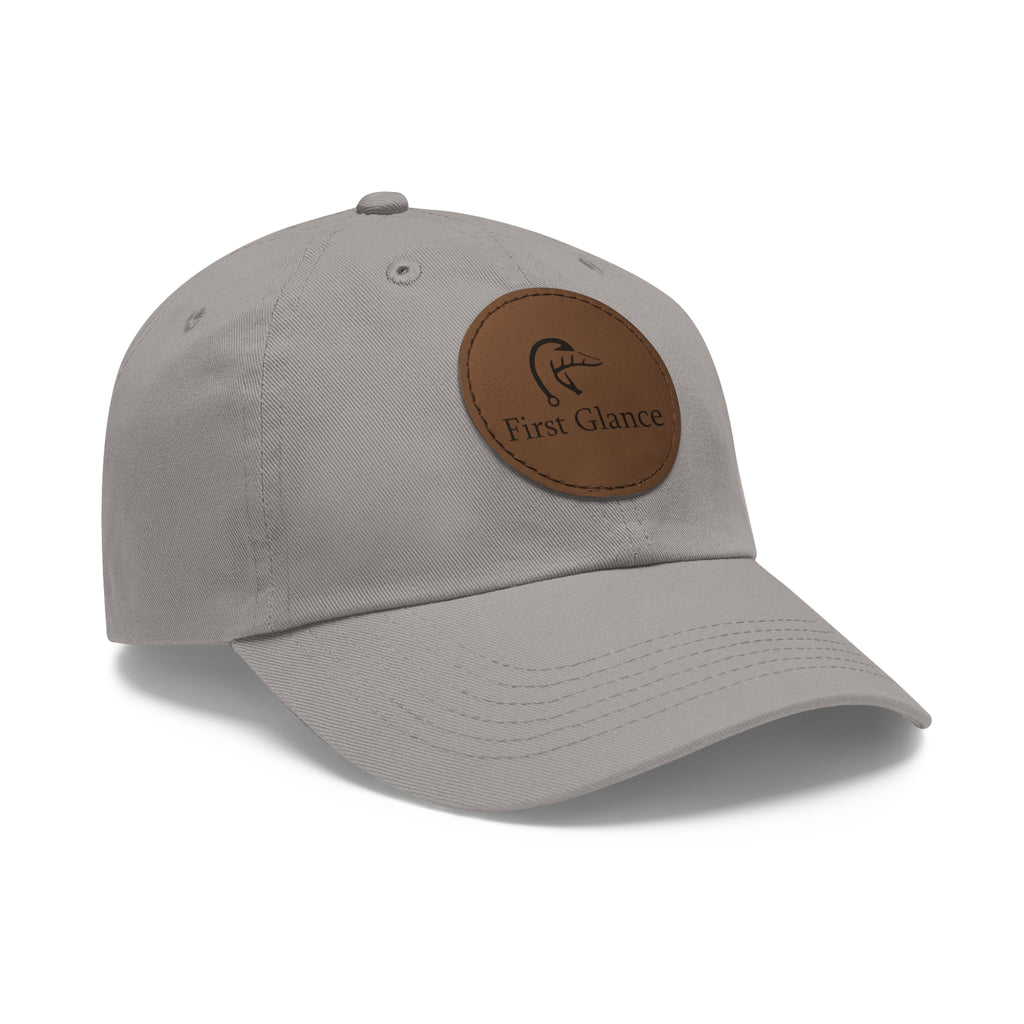 Leather Patch Dad Hat - First Glance